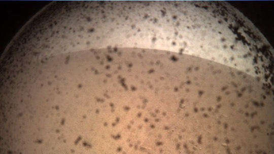 InSight ın gönderdiği bir Mars fotoğrafı.